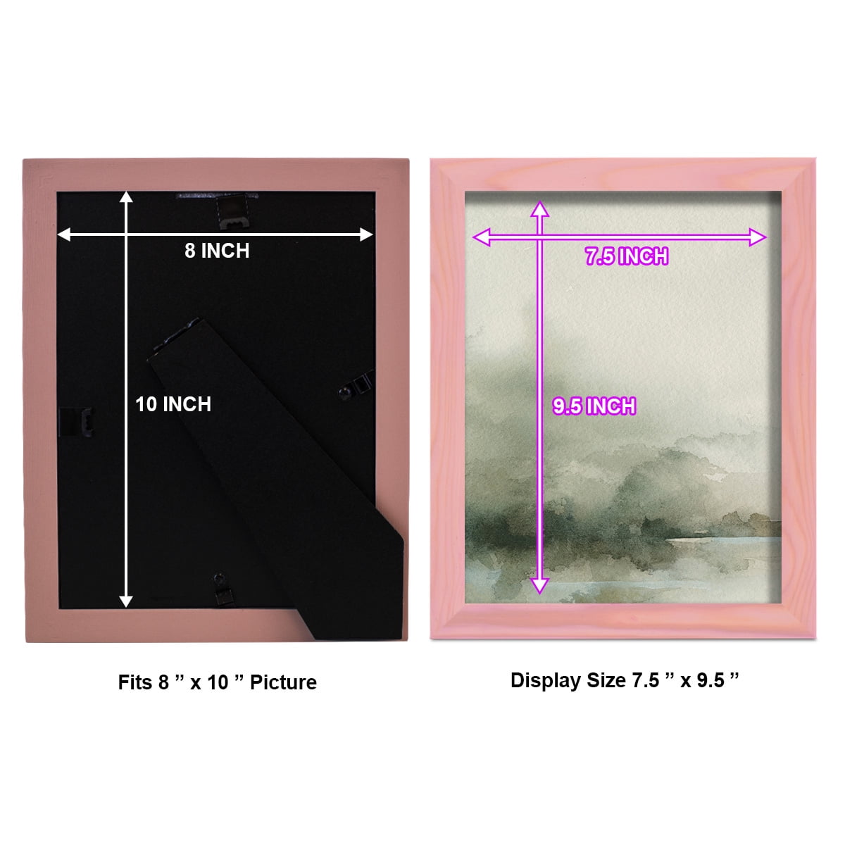 Heavy Fog I - Framed Print w/glass - Sunset Pink