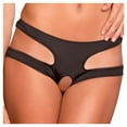 thumbnail image 2 of Women Fashion Super Sexy Pure Color Plus Size Open File Briefs Underwear, 2 of 8