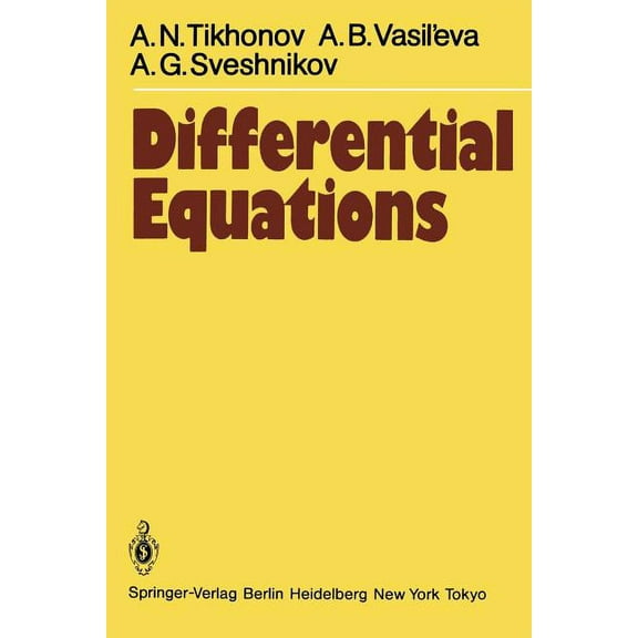 Springer Soviet Mathematics Differential Equations, (Paperback)