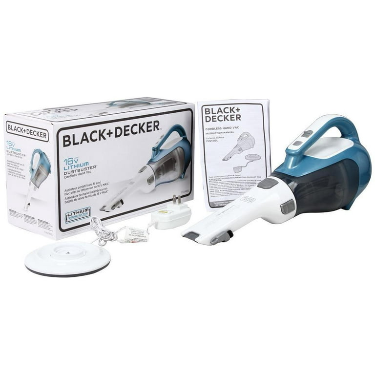BLACK+DECKER 16-Volt Max Cordless Lithium DustBuster Hand Vacuum CHV1410L -  The Home Depot