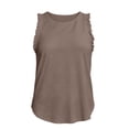 thumbnail image 3 of Hngshg Camisoles Grande Taille pour Femmes à Volants Sans Manches Amples Décontractées Col Rond T-Shirts Classiques Été Vacances Sortie Tee, 3 of 6