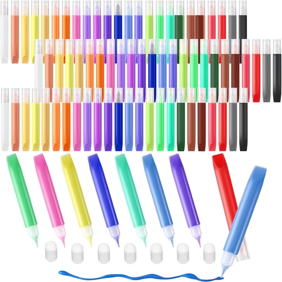 ACDANC Suncatcher Paint Pens for Kid Stained Glass Paint Kit Window Markers Coloring Art Pen Set Diy Kids Gift Neon Suncatcher Kit Crafts Set Party Favor
