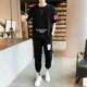 thumbnail image 5 of Chándal Alfabeto Trajes Deportivos Gris Top Jogging Ropa De Hombre Ropa Deportiva Pantalones Conjuntos 2024 Tendencia Camiseta Hombre Alta Calidad Barato, 5 of 5