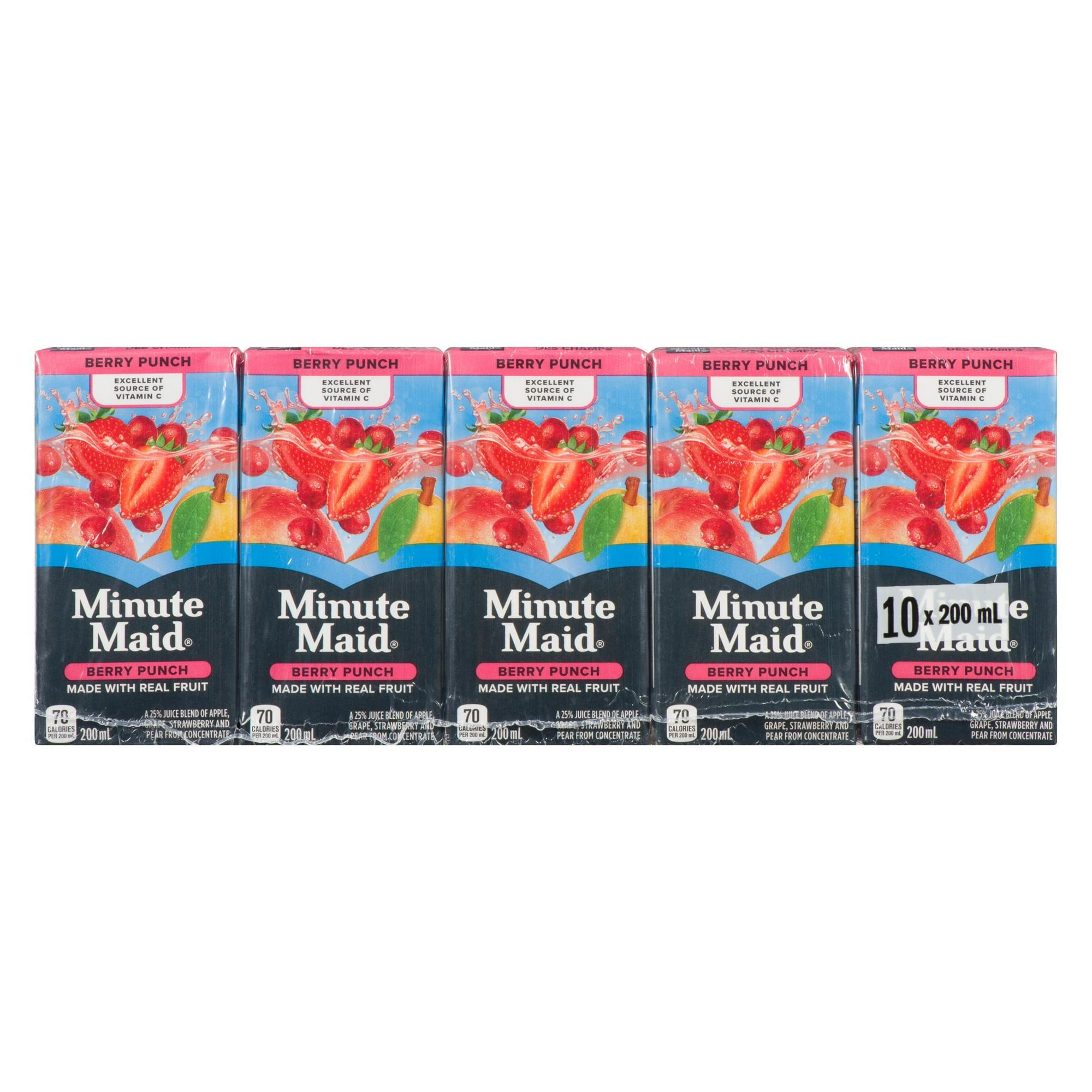 Minute Maid Berry Punch Cartons, 200 mL, 10 Pack