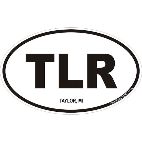 3.8 Inch Taylor Michigan Oval Decal