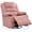 Corduroy| Pink, variant on Oversized Corduroy Recliner for Adults - 360° Swivel Rocking Glider Chair - Deep Seat, Soft Cushions, Cup Holders & Side Pockets - Modern Single Sofa - Gray, 54'' Seat Width