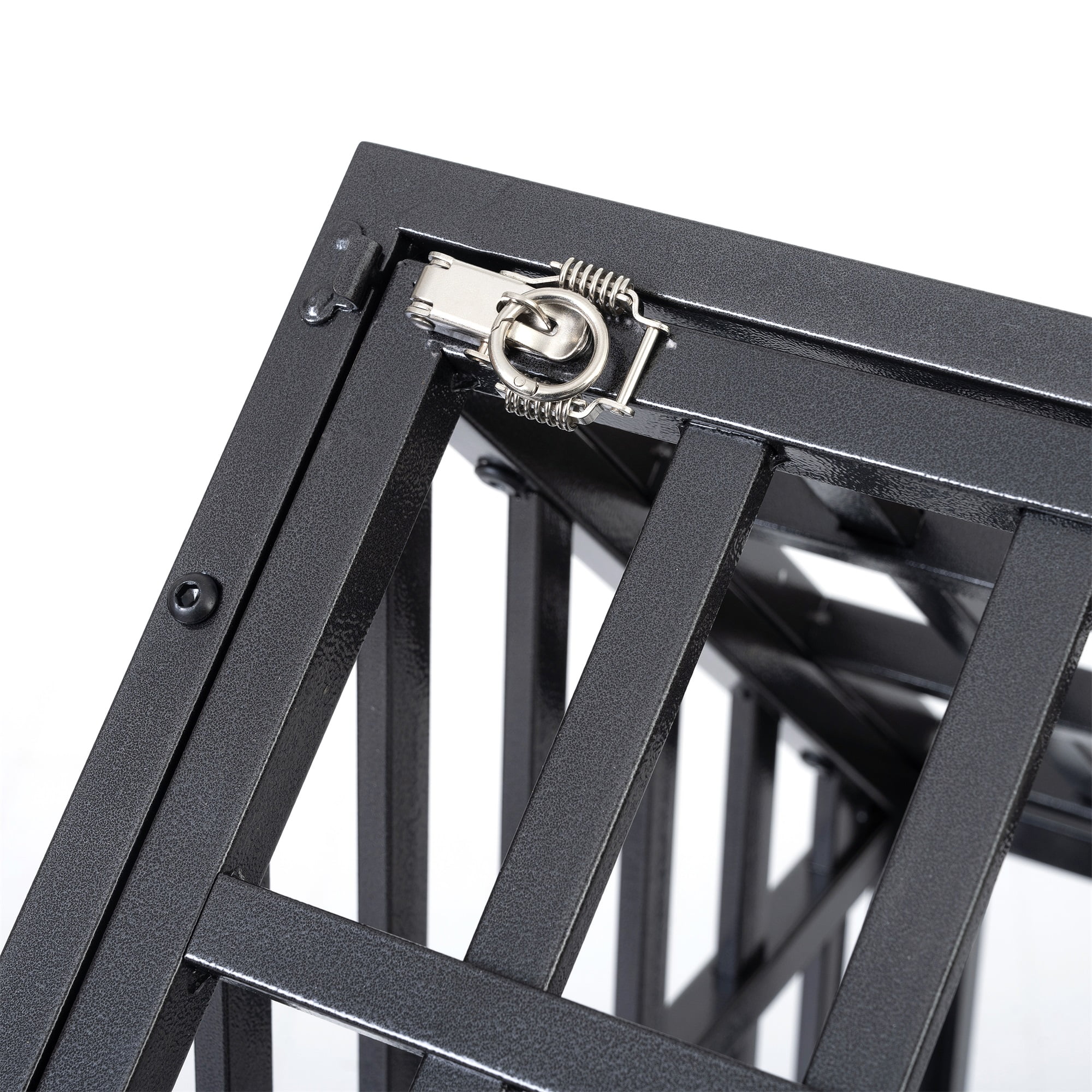 Pefilos 48" Heavy Duty Dog Cage Metal Kennel and Crate for Medium and Large Dogs, Pet Playpen with Four Wheels, Black Pefilos 48" Heavy Duty Dog Cage Metal Kennel and Crate for Medium and Large Dogs, Pet Playpen with Four Wheels, Black