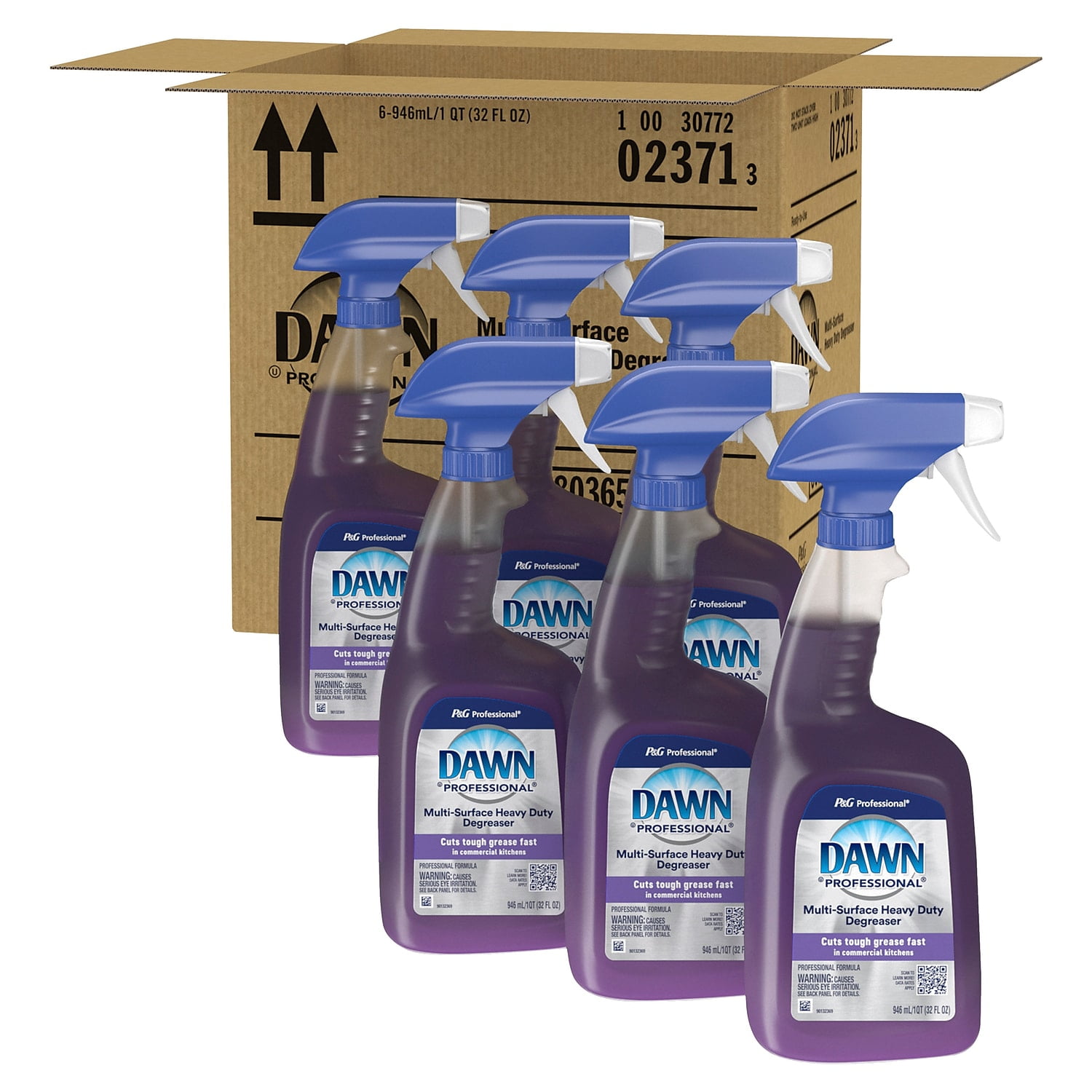 Dawn Professional 07308 32 oz Spray Bottle Multi-Surface Heavy Duty Degreaser - Fresh Scent