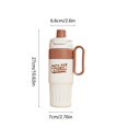 thumbnail image 3 of Kbndieu Tumbler with Handle, Stainless Steel Insulated Water Bottle, Portable Car Travel Coffee Mug, Vacuum Leak Proof Ice Coffee Thermal Cup, Coffee, 3 of 6