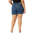 thumbnail image 6 of Levi Strauss Signature Women's Plus Size Heritage 5-Inch Fray Hem Shorts, 6 of 6