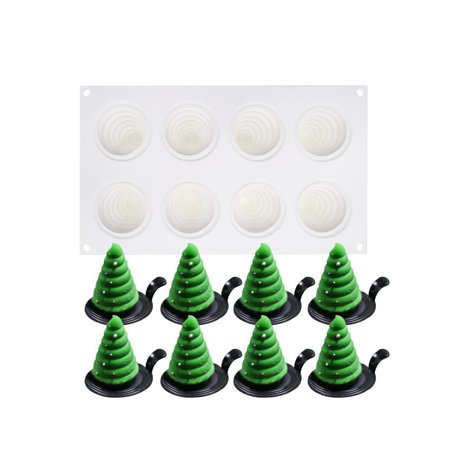 Christmas Tree Silicone Mold Cake Decorating 8 Cavity 3d Shaped Mousse Molds For Tools Non Stick Diy Baking Cake Moulds Walmart Canada