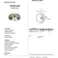 thumbnail image 2 of Alno A1503-BRZ Venetian Cabinet Rosette for A1501 Bronze, 2 of 2