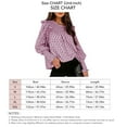 thumbnail image 5 of Mujeres camisa puff manga larga ruffle dot imprimir blusa cómoda para las mujeres Otoño Invierno, 5 of 5