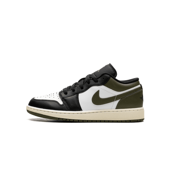 Jordan GRADE SCHOOL Jordan 1 Low GS "Black Toe Medium Olive" 553560 092 from Stadium Goods