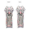 thumbnail image 4 of EDOLYNSA Kaftan Dresses for Women Long Printed Maxi Caftan Dress Swimsuit Cover up Resort Wear, 4 of 8