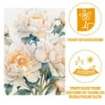 Whitepeony Watercolor Garden Flags, 12 x 18 Inch Double Sided
