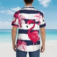 thumbnail image 6 of Fotbe Pink Flamingos Hawaiian Shirt For Men Unisex Summer Beach Casual Short Sleeve Cotton Linen Button Down Shirts-3x-Large, 6 of 9