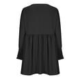 thumbnail image 4 of Gspmoly Robe d'Été, Mode Femme Été Manches 3/4 Décontractée Ample Col Rond Manche Robe à Poignets Noués Robes de Cocktail Offres Prime, 4 of 5