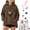 Coffee, variant on Pet Carrier Hoodie With Cat Dog Pouch Unisex Cuddle Pocket Sweatshirt for Small Pets