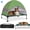 Green, variant on Elevated Dog Bed with UV-Proof Canopy, Outdoor Dog Tent with Powerful Adjustable Feet, Portable Pet Cot with Wider Shade, Raised Cooling Bed for Camping, Patio, Beach, Poolside