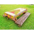 thumbnail image 1 of Circus Outdoor Tablecloth, Circus Tent Illustration with Grunge Look Vintage Entertainment Carnival Theme Art, Decorative Washable Fabric Picnic Table Cloth, 58 X 84 Inches,Multicolor, by Ambesonne, 1 of 2