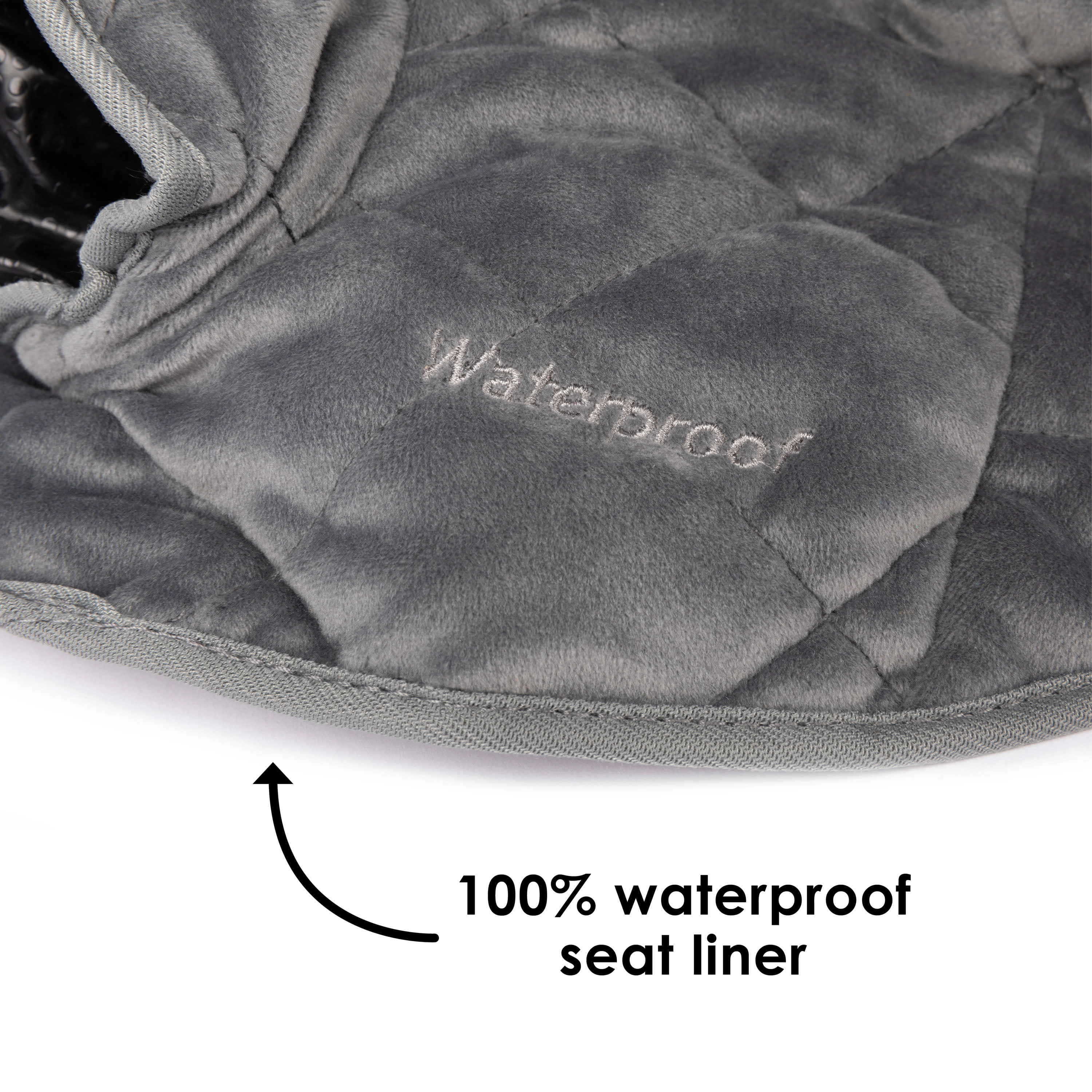 black/minky CAR SEAT Potty Training Pad liner insert WATERPROOF Machine wash 