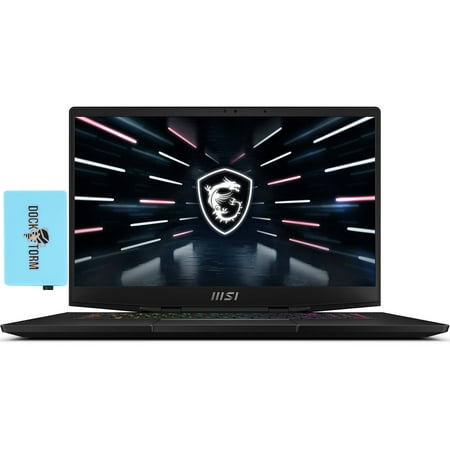 MSI Stealth GS77 17.3in FHD IPS 144Hz Gaming Laptop (Intel i9-12900H, Per Key RGB KYB, WiFi 6E, Full HD (1920x1080), GeForce RTX 3060 6GB, 32GB DDR5 4800MHz RAM, Win10Pro) w/Dockztorm