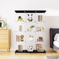 thumbnail image 5 of Litake Glass Cabinet With 4 Shelves Floor Standing Bookshelf Curio Cabinet Collection Glass Display Case For Home Office Living Room, 5 of 8