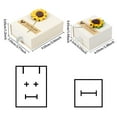 thumbnail image 3 of 1Set Cardboard Jewelry Box with Paper Flower and Stickers Rectangle Mixed Color, 3 of 9