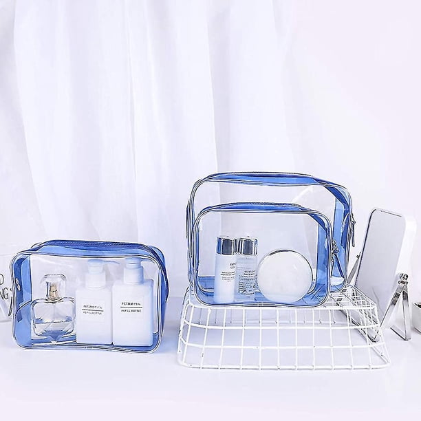 Neceser de 4 Uds., neceser transparente de Pvc para avión (hy)