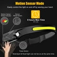 thumbnail image 4 of Headlamp Rechargeable 2PCS, 230° Wide Beam Head Lamp LED with Motion Sensor for Adults - Camping Accessories Gear, Waterproof Head Light Flashlight for Hiking, Running, Repairing, Fishing, Cycling, 4 of 9