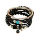 thumbnail image 4 of Pulsera de cuentas de verano para la playa, joyería de colores brillantes con dije colgante, cuentas de moda Negro, 4 of 6