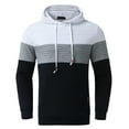 thumbnail image 2 of Aayomet Hoodies For Men Men's Autumn And Winter Color Matching Plaid Colorful Hooded Slim Sweater White Zip Up Hoodie Pullover Tops,S-3XL, 2 of 2