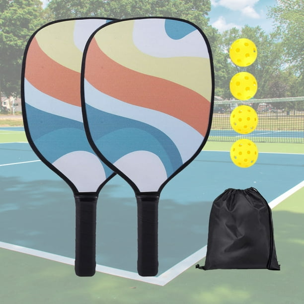 Juego De Paletas De Pickleball Paleta Pickleball con 4 bolas antideslizante para entrenamiento de competición (naranja) Sywqhk Para Estrenar