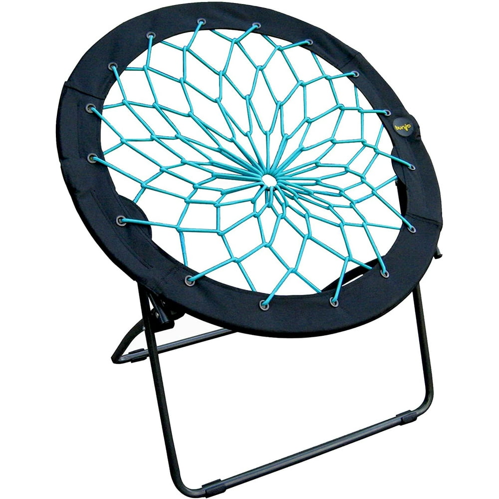 Zenithen Bunjo Bungee Dish Chair, Teal, 33" (Pack of 1)