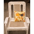 thumbnail image 2 of Carolines Treasures BB9928PW1818 Small Brabant Griffon Fall Fabric Decorative Pillow  18H x18W multicolor, 2 of 2