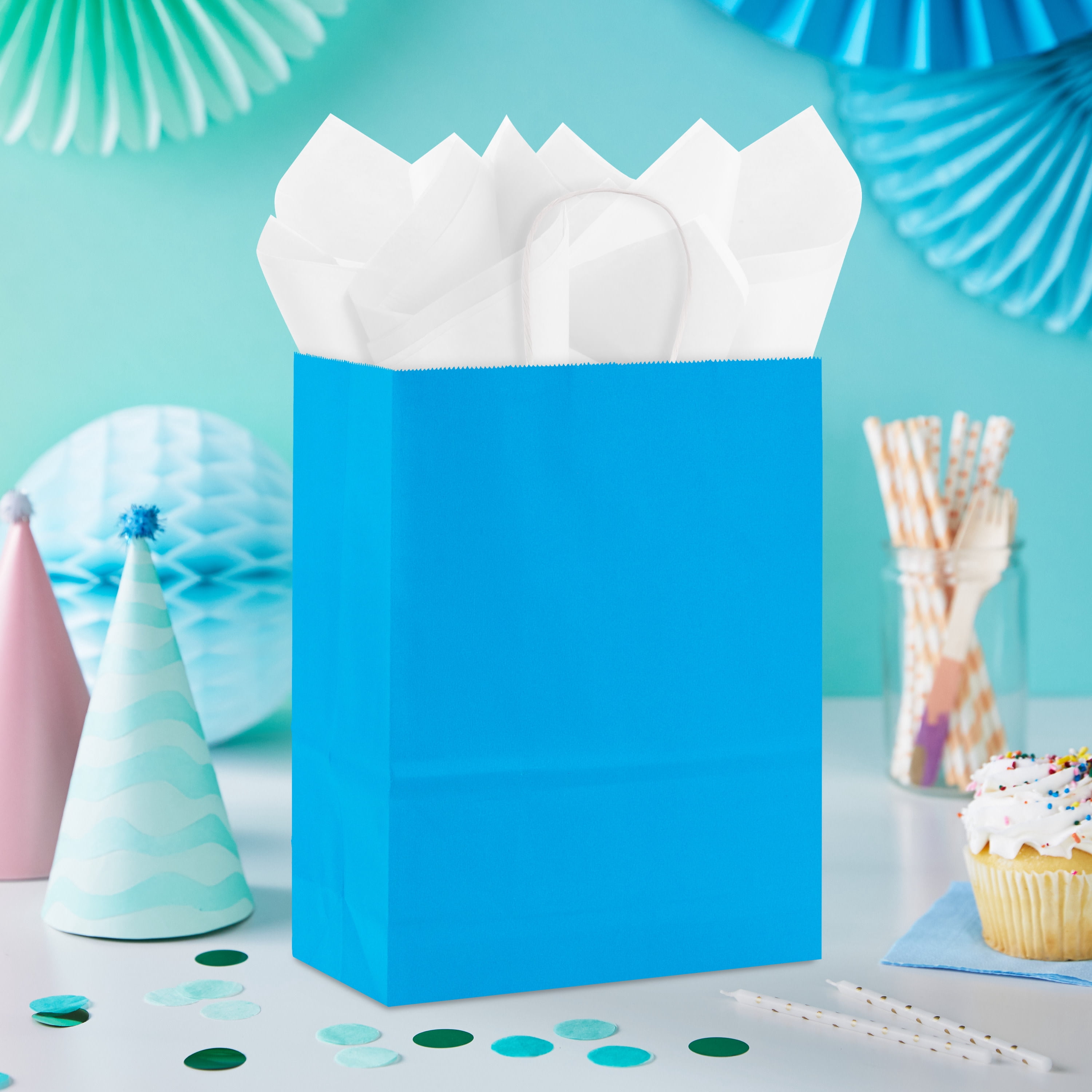 Hallmark Medium Gift Bag (Solid Blue)