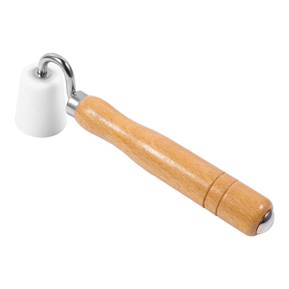 MLINS Seam Roller with Wooden Handle for Home Use Wallpaper Tool White POM 1.5 Inch Diameter