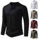 thumbnail image 4 of Mens Slim Fit Casual Shirt Long Sleeves Breathable Outdoor T Shirts Top Sport, 4 of 8