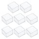 thumbnail image 1 of Protectores de patas de silla cuadradas Uxcell 40 x 40 mm, antideslizantes, extrusión de aluminio EU 4040, muebles transparentes, 8 piezas, 1 of 5