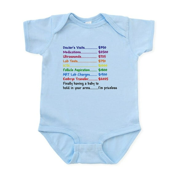 CafePress - IVF Babies Infant Bodysuit - Baby Light Bodysuit, Size Newborn - 24 Months
