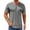 Gray, variant on Men's Summer Casual 4-Button Short Sleeve T-Shirt Stylish, Lightweight, Versatile, Available in Multiple Colors and Sizes