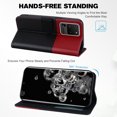 thumbnail image 2 of Cute Cartoon Wallet Phone Case for Samsung Galaxy S20 Ultra, with Card Holder Soft PU Leather Kickstand Cover for Men and Women Magnetic Shockproof Protective with Lanyard, Black, 2 of 9