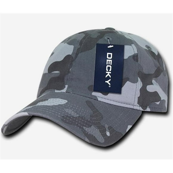 Decky 216-URB Relaxed Cotton Camo Caps - Urban Blue
