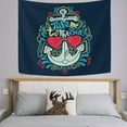 thumbnail image 2 of GZHJMY Tapestry Vintage Cartoon Nautical Anchor Tapestry Wall Hanging Decorative Wall&nbsp;Blanket&nbsp;Bedding Tapestry for Bedroom Living Room Dorm 60"x40" Gift Decor, 2 of 7