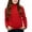 Red, variant on Little Girls Solid Turtleneck Sweaters Christmas Winter Tops Kids Long Sleeve Cable Knit Casual Winter Pullover for 1-10 Years Red