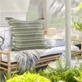 thumbnail image 3 of 24" X 24" Green Zippered Coastal Indoor Outdoor Throw Pillow, 3 of 10