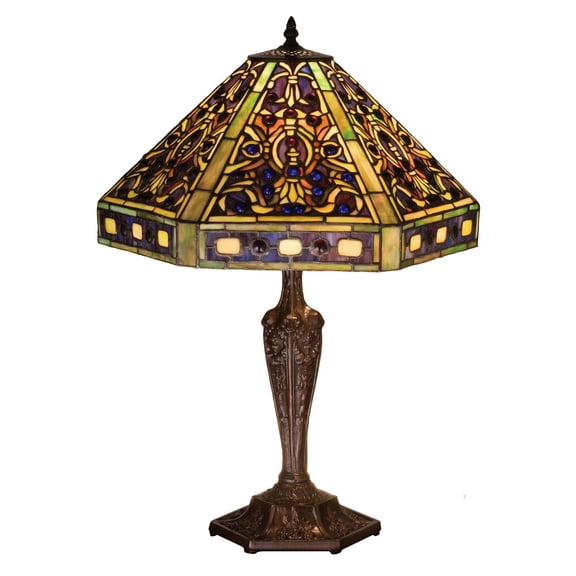 48832 Meyda 23.5"H Tiffany Elizabethan Table Lamp
