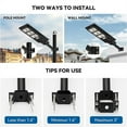 Qtmnekly Solar Street Light Bracket Outdoor Street Light Extension