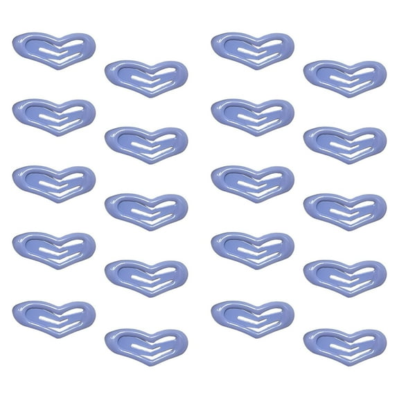 DESIGNICE 20Pcs Baby Hair Clips,Heart-Shaped Design Toddler Hair Clips,Various Outfit Styles Toddler Hair Accessories,Colormixing1,0.87"